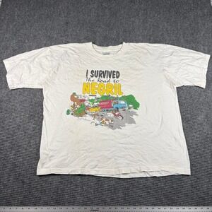 Vtg Sun Island Road to Negril Jamaica T-Shirt Mens XL White Good 1996 Graphic